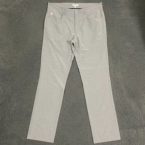 Men’s Peter Millar Gray Golf Performance Pants 34x32